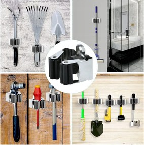 Fürdőszobai Fali Akasztó Öntapadós Tartó Kefék Felmosó Szerszámok