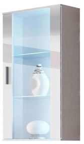 Vitrin Belario B2 (fehér + fényes fehér) (kék LED világítás). 1058605