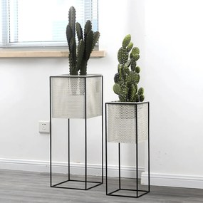 Virágtartó állvány, fekete, MELOI TYP 1