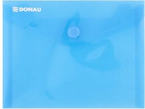 Irattartó tasak, A6, PP, patentos, DONAU, kék (D8549K)