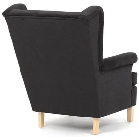 Fekete Szövet U-Fotel. AK-388 BK2