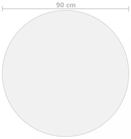 átlátszó PVC védőabrosz Ø 90 cm 2 mm