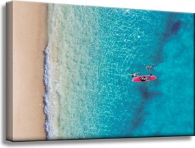 Vászonkép Pihenés Emberek Tengerpart Víz 60x40 cm Ideális ajándék