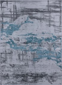 Szőnyeg 160X220 CM Szürke-kék Modern Csúszásgátló Szürke Vintage