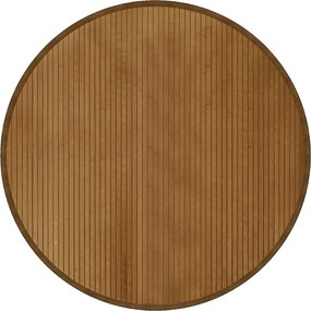 vidaXL kerek barna bambusz szőnyeg 100 cm