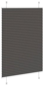 pliszírozott redőny fekete 95x150 cm szövetszélesség 94,4 cm