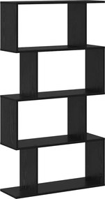 vidaXL Könyvespolc Fekete tölgy 70 x 24 x 129 cm Faanyag