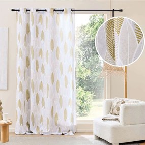 Bézs-aranyszínű függöny 140x280 cm Kim – douceur d'intérieur