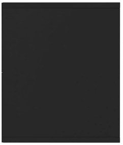 fekete könyv-/TV-szekrény 143 x 30 x 36 cm