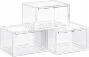 Praktikus rendszerező cipősszekrény játékok kiegészítők 3 átlátszó doboz