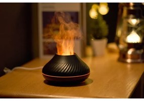 LED RGB Aroma diffúzor lángutánzattal LED/6,5W/5V 130ml fekete