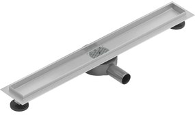 Mexen Lapos rozsdamentes acĂ©l zuhanytĂĄlca 70 cm, 360°-ban elforgathatĂł szifonnal - tĂĄlcatest fedĂ©l nĂ©lkĂŒl, rozsdamentes acĂ©l, 1040070
