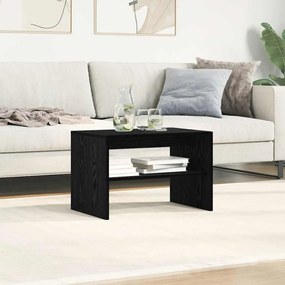 fekete tölgy színű szerelt fa TV-szekrény 60x40x40 cm