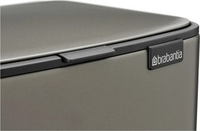 Szürke acél pedálos szemetes 12 l Bo – Brabantia