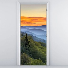 Fotótapéta ajtóra - Égbolt a hegyekben (95x205cm)