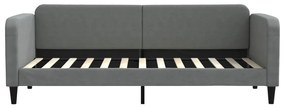 sötétszürke kihúzható szövet heverő 80 x 200 cm