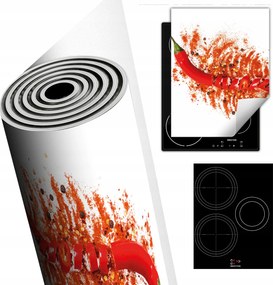 Tűzhelyvédő Szőnyeg Asztali Dekoráció 40x52 piros chili