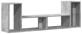 2 db betonszürke szerelt fa TV-szekrény 75 x 30 x 50 cm