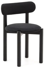 Fekete tölgyfa étkezőszék szett 2 db-os Nebai – Kave Home