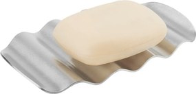 Ezüstszínű rozsdamentes acél szappantartó Olbi – noo.ma