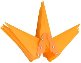 összecsukható tüskés sárga karácsonyi lámpa LED-del 57 cm