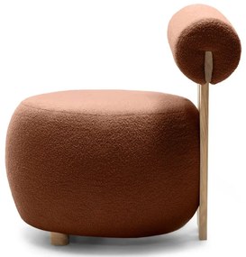Barna design fotel HANNA, tölgy