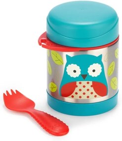 Skip Hop - Thermo ételtartó kanállal/villával ZOO 325 ml narvál
