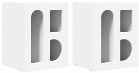 vidaXL Éjjeli asztal 2 pcs Fehér 40 x 35 x 50 cm Faanyag