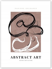 Boho absztrakt bronz Poszter B2 50x70cm #T32