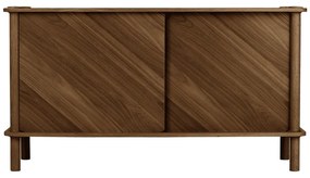 Barna tölgyfa komód tolóajtóval 135x73,5x48 cm Italic – UMAGE