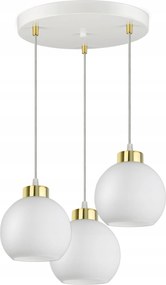 Mennyezeti Függő Lámpa Csillár Fehér Üveg Gömbök White Glass EZ3 Led E27