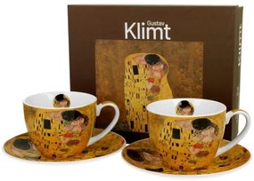 Porcelán csésze 270 ml 2 személyes díszdobozban Gustav Klimt A Csók