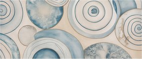 Flizelin tapéta Divatos 3D fali ragasztó Spirál örvények 250x104 ragasztó