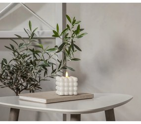 Flamme Dot fehér LED viaszgyertya, magasság 9,5 cm - Star Trading