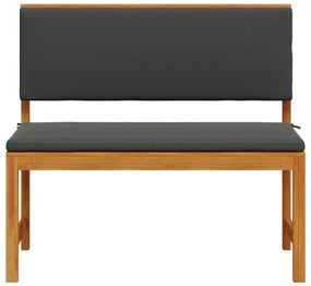 Kerti pad párnákkal 100x50x91 cm Tömör akácfa
