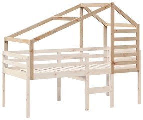 vidaXL tömör fenyőfa gyerekágytető 198 x 87 x 113 cm