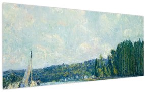 Kép - Alfred Sisley, The Banks of the Oise, reprodukciók (120x50 cm)