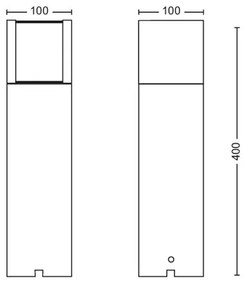 Philips ARBOUR LED kültéri lámpa 6W 12V 2700K IP44