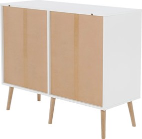 komód, tölgy sonoma/fehér, OSLO 75387