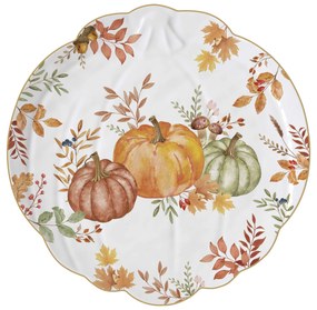Őszi Mintával dísztökkel díszített Porcelán tál Harvest