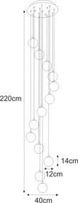 KAJA KP-29 ASPEN Fekete Színű Függeszték 13xG9 10W IP20