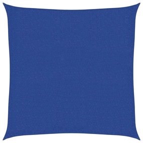 kék négyzet alakú HDPE napvitorla 160 g/m² 3 x 3 m