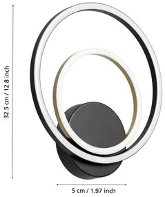 Eglo 390088 - LED Fali lámpa LANACERA LED/12W/230V 3000K + 4xLED/2,1W