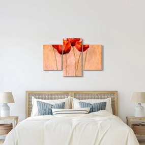Kép - piros tulipán (90x60 cm)