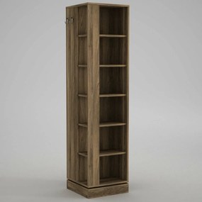 Forgó akasztó tükörrel Roll Walnut