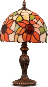 Brilagi - Tiffany vitrázs asztali lámpa SUNFLOWER 1xE27/60W/230V