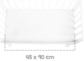 Fehér babaágy 90x45 cm – Roba