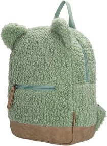 Zöld bolyhos gyerek hátizsák „Winnie”