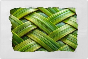 Poszterek 60x40 Zöld fonott Zöld rattan fonott lemez