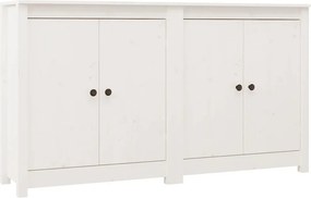 vidaXL fehér 2 db tömör fenyőfa tálalószekrény 70 x 35 x 80 cm